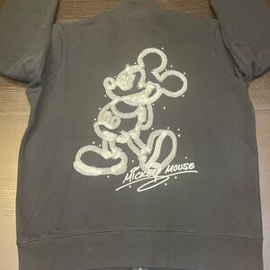 Black Disney parks Mickey Mouse zip up sweater